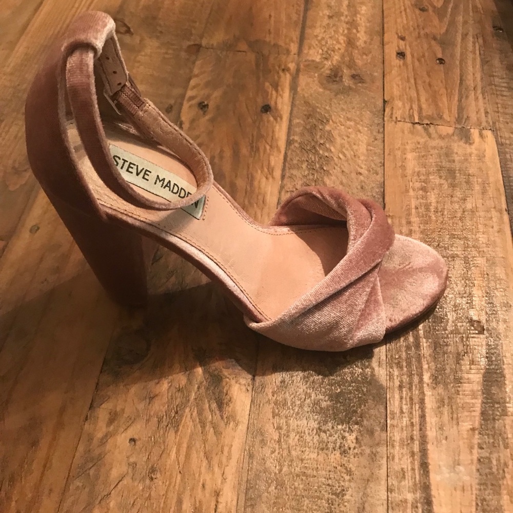 Steve Madden Chunky Heel Blush Sandal